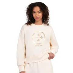 スターター レディース トップス Tシャツ スウェット フリース Womenstarter Cream Pittsburgh Steelers Travel Pastels Boxy Fleece Sのサムネイル
