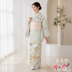 付け下げ訪問着フルセット 正絹 若草色 お宮参り 入学式 七五三 美品
