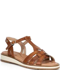 ピコリーノス レディース シューズ サンダル レザー Pikolinos Roquetas Leather Sandals Brandyのサムネイル