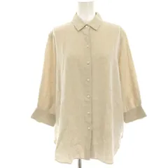 プラージュ Plage 23SS LI/RY Floppy シャツ ブラウス 七分袖 麻 リネン ベージュ 23050922101020 /HNのサムネイル