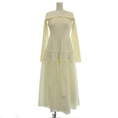파퍼 furfur 25SS 볼레로 세트 도킹 원피스 리브 니트 원피스 롱 F 화이트 화이트 RWNO252062 / ☆ G