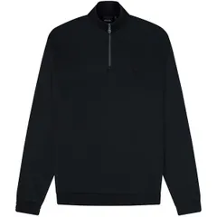 ライルアンドスコット メンズ アウター パーカー・スウェット ハーフジップ Lyle and Scott Lyle Tonal quarter Zip Sn44 Jet Black Z865 ブラックのサムネイル