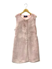 エムズグレイシー Fake Fur Vest 296503 ベスト F ピンク ロング フェイクファー IT06PYN34010のサムネイル