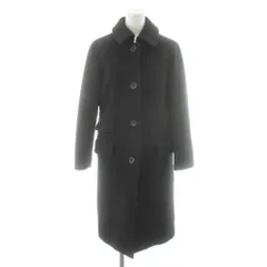 マーガレットハウエル MARGARET HOWELL ステンカラーコート ロング丈 ウール カシミヤ混 アウター 2 黒 ブラック 0303411 /AN71のサムネイル