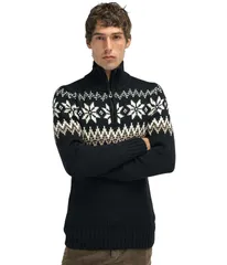 ダールオブノルウェイ メンズ アウター ニット・セーター Dale of Norway Myking Sweater BlackBrownOff ブラックのサムネイル