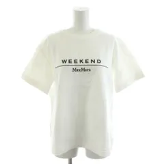 マックスマーラ ウィークエンドライン MAX MARA WEEKEND LINE Tシャツ カットソー 半袖 ロゴ 白 ホワイト /AN42のサムネイル