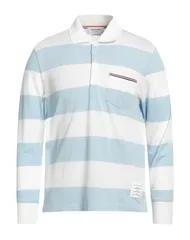 トムブラウン メンズ トップス ポロシャツ THOM BROWNE ポロシャツ Sky Blue ブルーのサムネイル