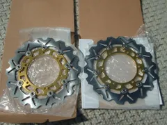新品 Arashi製WaveDISC022金色 YZF-R6 (99-02) YZF-R1 (98-01)(02-03) XJR1300 (00-02)(03-06) V-MAX1200 ロイヤルスター フロント用 アラシ 嵐のサムネイル