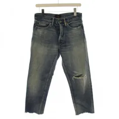 チマラ chimala デニムパンツ ジーンズ ボタンフライ USED加工 裾カットオフ 26 インディゴ 17-030-450-0046-3-0 WP05C /BMのサムネイル