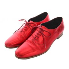 ショセ chausserレースアップシューズ エナメルレッド - メルカリ