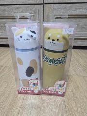 グラニフ 石黒亜矢子 ステンレスボトルセット　水筒 化け猫 赤斑 バターの虎 グラニフ 石黒亜矢子 ステンレスボトルセット 水筒 化け猫 赤斑 バター