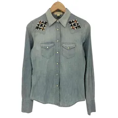 デニムアンドサプライラルフローレン DENIM&SUPPLY RALPH LAUREN ビーズデザイン L/S ウエスタンシャツ レディース  XSのサムネイル