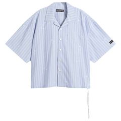 マスターマインド メンズ トップス シャツ MASTERMIND WORLD Loose Fit Multi Stripe Shirt Light Blue ブルー