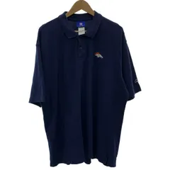 【中古】　Reebok　ポロシャツ　半袖　トップス　無地　ワンポイント　NFL　刺しゅう　スポーツ　古着　/7032のサムネイル