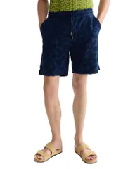 スコッチアンドソーダ メンズ ボトムス ハーフパンツ・ショーツ パイル ショートパンツ Scotch Soda Terry Jacquard Shorts Pageant Blue ブルーのサムネイル