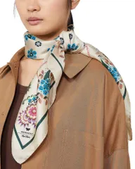 ウィークエンド マックスマーラ レディース アクセサリー マフラー・ストール・スカーフ シルク Weekend Max Mara Square Silk Scarf Beige Pink ピンクのサムネイル