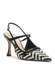 アレクサンドラバードマン レディース シューズ パンプス Alexandre Birman Womens Raffia Slingback Pumps Black ブラックのサムネイル