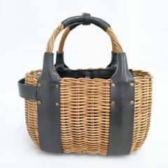 美品✨️完売品】eb.a.gos 横長かご MADRIGAL別注 紅籐 ブラック