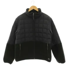 タイオン TAION フリースコンビハイネックZIP ダウンジャケット アウター XS 紺 ネイビー 黒 ブラック /YM