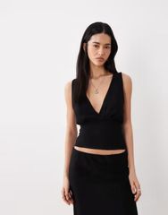 ë BIOTOP linen compact vest / BLACK - メルカリ