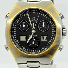 OMEGA オメガ SEAMASTER シーマスター ポラリス 54294778 ブラック QZ メンズ デイト クロノグラフ スモールセコンド  腕時計 稼働品のサムネイル