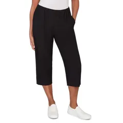 アルフレッド ダナー レディース ボトムス カジュアルパンツ キャップ Womens Alfredunnerelaxed PullOn Capri Pants Black ブラックのサムネイル
