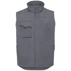 ラッセルアスレチック レディース アウター ジャケット・ブルゾン ジレ Russell Athletic Russell Mens Heavy Duty Gilet Convoy Gray グレーのサムネイル