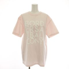 ボーダーズアットバルコニー ロゴTシャツ コットン 黒 36(S) - メルカリ