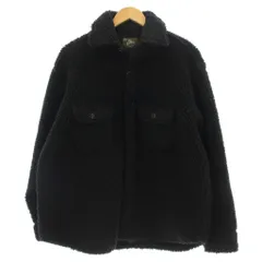 ジョンソンウーレンミルズ Johnson Woolen Mills CPOジャケット ボア ジャケット フリース M 黒 ブラック /☆Gのサムネイル