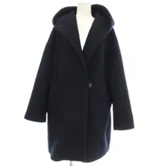 シップス エニィ SHIPS any シャギー フーディー ガウンコート ロング コート F ネイビー 紺 724-17-0008-7899 /☆Gのサムネイル