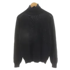 ビームスエフ BEAMS F ニット セーター 長袖 タートルネック ウール 50 黒 ブラック 21-15-0584-872 /AN43のサムネイル