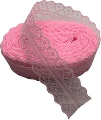 ピンク レースリボン 約3.5cm幅 - メルカリ
