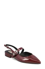 ミア レディース シューズ パンプス MIAree Pointed Toe Flat Burgundy バーガンディのサムネイル