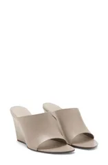 マンゴ レディース シューズ サンダル MANGO Wedge Slide Sandal Grey グレーのサムネイル