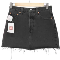リーバイス LEVI STRAUSS&CO ICON SKIRT ブラックデニムミニスカート Y2K レディース  25のサムネイル