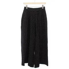 ジャーナルスタンダード JOURNAL STANDARD 25SS レーヨン麻タックワイドキュロット イージー ウエストゴム ドット柄 38 黒 ブラック 25030400923010 タグ付き /BB