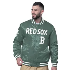 スターター レディース アウター ジャケット・ブルゾン Menstarter Green Boston Red Sox City Connect FullSnap Varsity Jacket Rsxのサムネイル