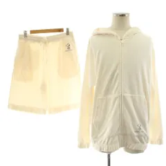 ジェラートピケオム GELATO PIQUE HOMME PEANUTS 23SS パイルパーカ ショートパンツ ルームウェア セットアップ ジップアップ 長袖 L 白 ホワイト PMCT232978 /KUのサムネイル