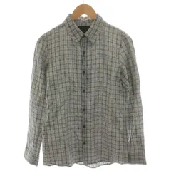オーレット OURET 16SS シャツ 長袖 チェック 麻 リネン 1 グレー OR161-0351 /AN47のサムネイル