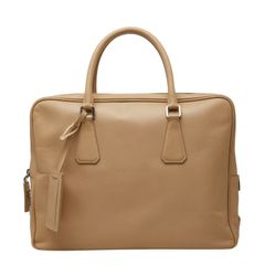 プラダ 三角ロゴプレート ハンドバッグ ブリーフケース ビジネスバッグ