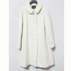 美品 TOCCA トッカ ウール アルパカブレンド ステンカラーコート COTOCW0510 サイズ0 ホワイト レディース 古着 中古 USEDのサムネイル