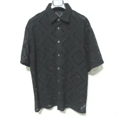 美品 LOVELESS ラブレス ミルパレース ショートスリーブシャツ 61M88-145-09 サイズM ブラック メンズ 古着 中古 USEDのサムネイル