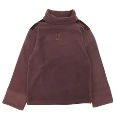 美品 FENDI フェンディ ヴィンテージ FFロゴ タートルネック フリース プルオーバー トップス カットソー 長袖 ベロア 40 茶 ブラウン メンズ 古着 中古 USEDのサムネイル