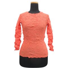tricot COMME des GARCONS - 美品 05AW tricot COMME des GARCONS トリココムデギャルソン ベロア ブラウス カットソー 半袖 プルオーバー TP-T020 茶 レディース 古着 中古 USED 美品 05AW tricot COMME des GARCONS トリココムデギャルソン ベロア