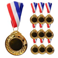 ご褒美メダル☆金メダル(片面黄色)10個☆手作りメダル - メルカリ