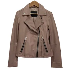 良品 23SS ALLSAINTS オールセインツ DALBY BIKER バイカー ライダースジャケット USサイズ6 ピンク レディース 古着 中古 USEDのサムネイル