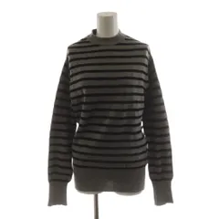 トリココムデギャルソン tricot COMME des GARCONS AD2003 ニット セーター 長袖 ボーダー柄 グレー 黒 ブラック TL-N023 /AN53のサムネイル