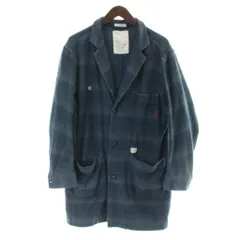 ダブルタップス WTAPS ジャケット 上着 2 紺 ネイビー チェック柄 テーラードカラー 長袖 121GWDT-JKM02 /APのサムネイル