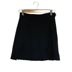 美品 Vivienne Westwood RED LABEL ヴィヴィアンウエストウッド レッドレーベル プリーツヘム ミニスカート サイズ1 ブラック レディース 古着 中古 USEDのサムネイル