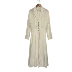 美品 LOEFF ロエフ コットンボイル フレア ワンピース 8826-299-0001 サイズ0 アイボリー レディース 古着 中古 USEDのサムネイル